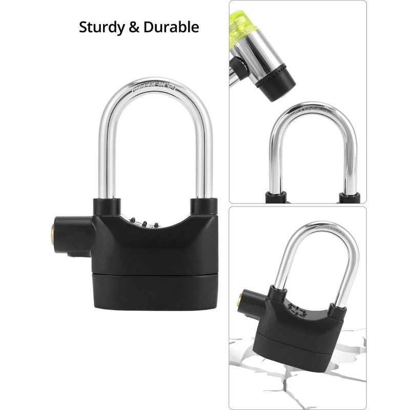 QWORK Alarm Lock, 110 Db Universal Security Alarm Lock System