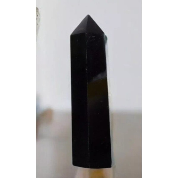 Black Obsidian Crystal Tower 2.8"-3.1" Polished Energy Healing Stone