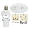 Outdoor Waterproof Motion Sensor Light Socket - Angled Screw-in Adapter