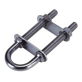 Extreme Max 3006.6768 Stainless Steel Bow Eye - 1" Eye Diameter, 2-3/4" Twin Shank