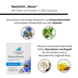 NeuroPsori Soap - For skin allergies, eczema and psoriasis, 100 g
