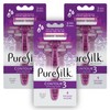 Pure Silk Contour 3 Premium Disposable Razor Value Pack Bundle