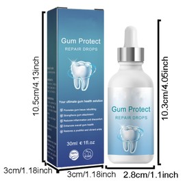 Gum Protect 2 Pieces Gum Regeneration Drops, Gum Repair Drops, Gum Regrowth Drops, Gum Relief Drops, Repair Gums, Rejuvenates Your Gums With Ease
