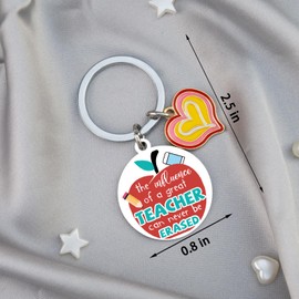 MOEXUKO Gifts for Teachers Appreciation Keychain Teacher Appreciation Gifts for Women Thank You Gift for Teachers Teaching Students Graduation Birthday Thanksgiving Christma End of Year Gift Ideas