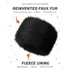 Futrzane Women's Russian Cossack Faux Fur Hat for Winter (S,