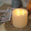 Amagic 6"x6" Extra Large Flameless Candles with 3 Wicks, Battery