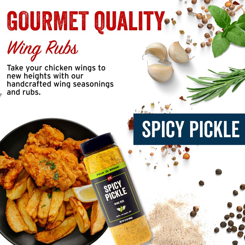 PS Seasoning Spicy Dill Pickle Wing Rub - Hot Chicken