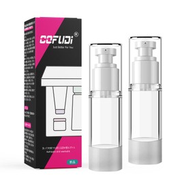 Vacuum Bottle, 30ml 2 Pack Pump Bottle, Cosmetic Divider Bottle, Pump Type, Airless Push Bottle, Hot Springs, Travel Bottle, Plastic Container, Refill Bottle, Transparent, Portable, For Liquids, For Milky Lotions, Travel Supplies, Leak Proof