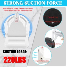 Foldable Shower Foot Rest for Shaving Legs|Reusable Foot Pedal with Strong Suction Force | Shower Step with Anti-Slip Pedal | Shower Stool for Pregnant Woman & Back Pain Suffers