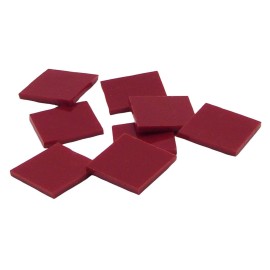 Spectrum System 96 4" x 8" Red Opal | Fusible 96 coe | Mosaic Glass