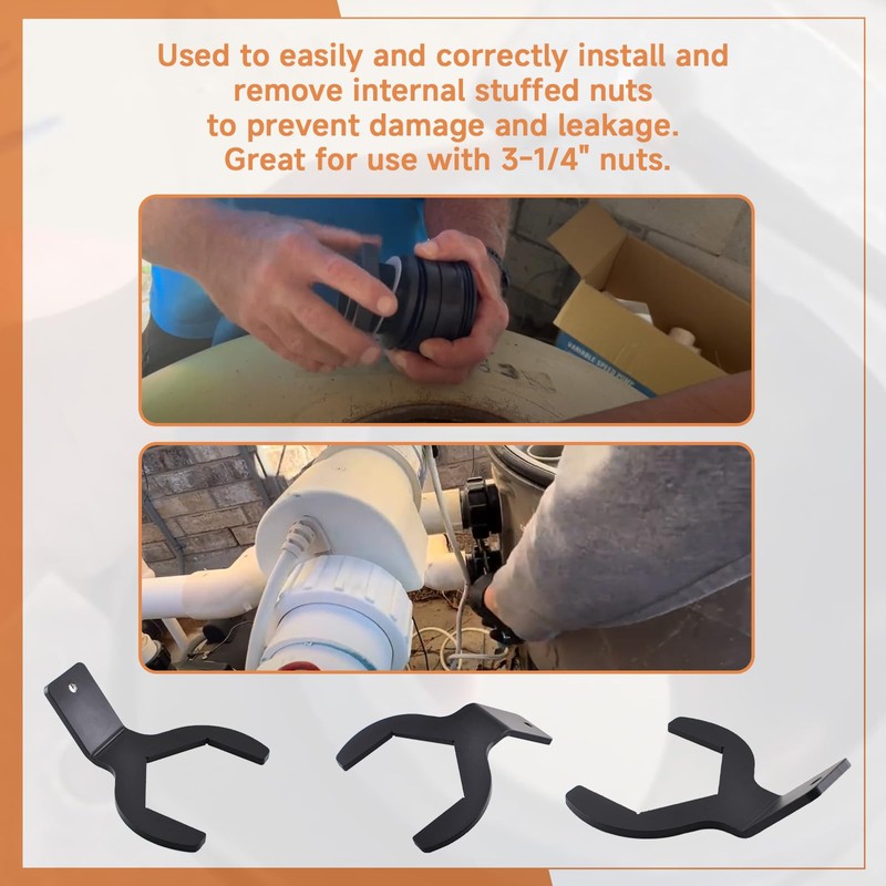 MZCTD Stainless Steel Wrench for Interior Bulkhead Nut Removal, Compatible