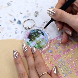 Transparent Photocard / ID Photo Keychain Flower 16ea
