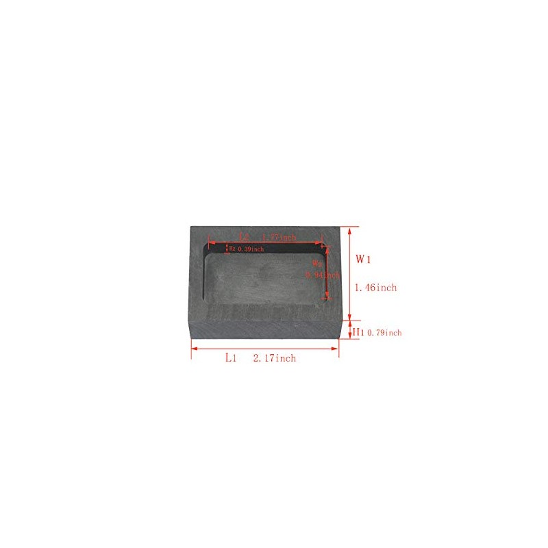 LLF Ingot Mould for Gold Silver Graphite Crucible for Melting