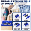 BLEKOO Upgraded 6.7 inch Self Centering Doweling Jig Kit (Blue),