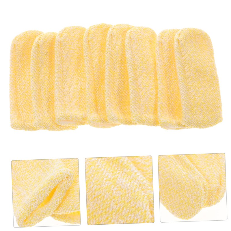 BIUDECO 10pcs Cut Resistant Finger Sleeves Anti-Cut Thumb Covers for
