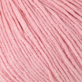 Estako Jeans, 55% Cotton 45% Acrylic Amigurumi Yarn, Soft, Fine/Sport (2) for Crochet and Knitting 1.76 Oz (50g) / 174 Yrds (160m) (1011 - Baby Pink)