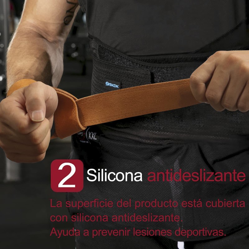 SKDK Lifting Wrist Straps for Weightlifting, Bodybuilding, Powerlifting, Strength Training,