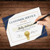 Customer Service Award 30pk 8.5x11” Work Office Employee Recognition Certificate