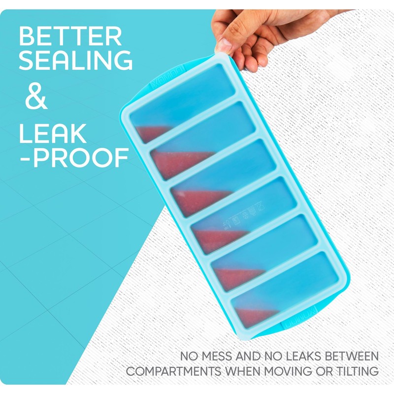 1/2 Cup Silicone Freezer Tray With Lid - Silicone Freezer