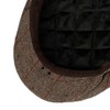 Lipodo Flat Cap with Checked Pattern Men's - Lined Flat