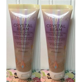 Pacifica LOT OF 2 PACIFICA CRYSTAL BEAM FOAMING FACE SCRUB 100% VEGAN 2.5 OZ. SEALED