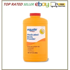 Equate, polvo corporal medicado, 10 oz.