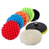 7pcs Esponja de Pulidora de Coche Pulidoras para Coche Kit