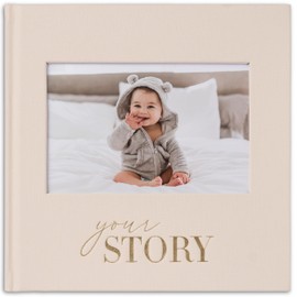 Baby Memory Book & Scrapbook | Baby Photo Album Keepsake | New Baby Photo Album Gift for Newborn Baby Boy & Girl | Great For Expecting Mums