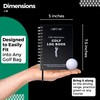 CADDENT GOLF Log Book - Wire-Bound Golf Notebook and Golf