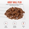 ZAVIA Plasterboard Wall Plug (80 Pcs x 8mm) | Polypropylene