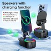 AKLLCCR Wireless Induction Audio Bluetooth Speaker 5in1 Phone Holder Emergency