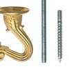 OOK 534518 Hillman Swag Hook, Plated, No Size, Brass