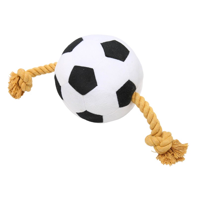 Football Dog Toy Outdoor Interactive Fun Cotton Rope Football Puppy