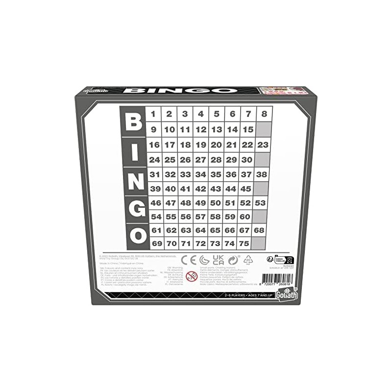 Goliath Bingo, juego de mesa clásico para niños de 7