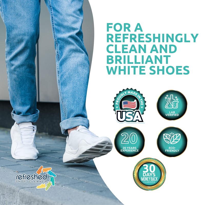 Refreshed Cleaning Kit - 1x Solution, 1 White Shoe Cleaner