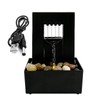 RWOORA Tabletop Small Fountain Waterfall Decor, 3D Flowing Effect, Ideal