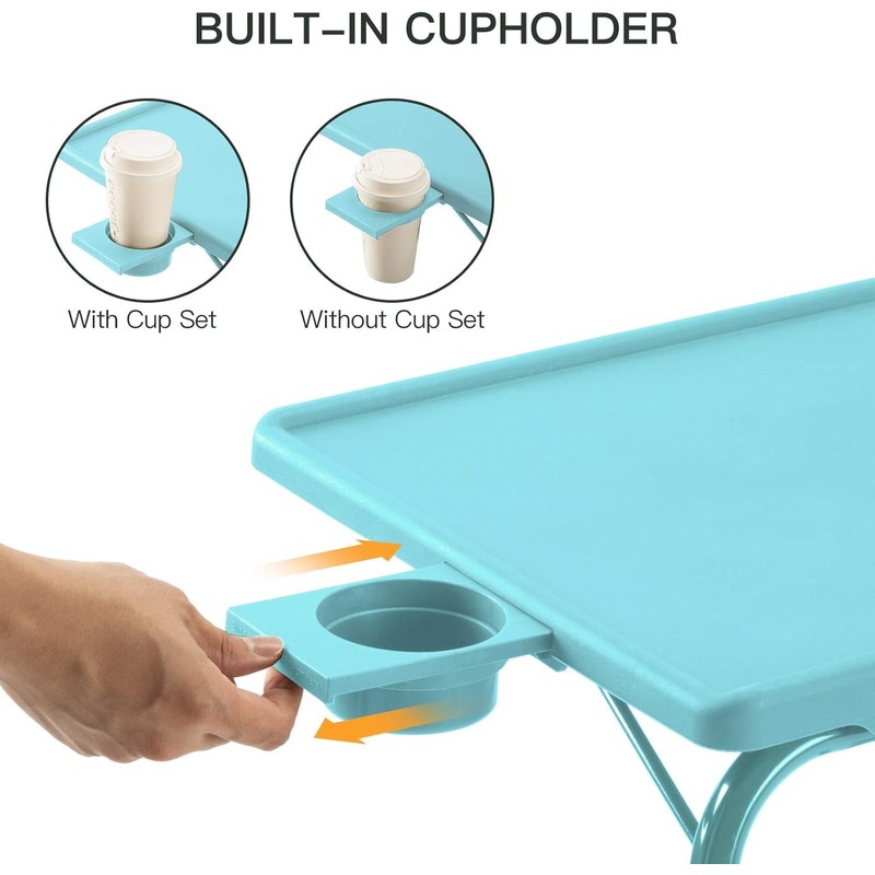 HUANUO Adjustable TV Tray Table - TV Dinner Tray with