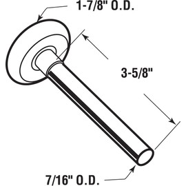 Prime-Line GD 52140 Door Roller, Standard Shaft, Nylon Ball Bearing (2 Pack)