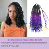 Goddess Box Braids Crochet Hair With Curly Ends 14 Inch