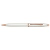 THINGS REMEMBERED Cross Century White Lacquer and Rose Gold Ballpoint