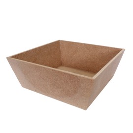 Base Cuadrada de Madera MDF color Natural Fantasias Miguel Base Decorativa de Madera para Centro Mesa Arreglo Floral y Regalos 18.5cm lado 7cm altura Mylin 1 pieza