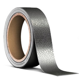 VViViD Black Soft Leather Automotive Air-Release Adhesive Vinyl Pinstripe Tape Roll (1 Inch x 20ft)