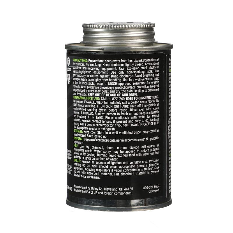 Oatey 32192 Fusion One-Step Self-Priming Medium-Bodied PVC Cement, 10 oz,