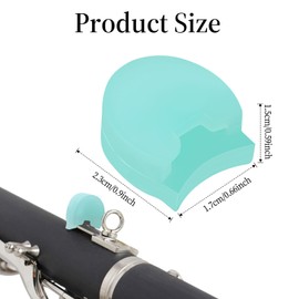 6 Pcs Silicone Clarinet Oboe Clarinet Thumb Rest Cushion Protector Thumb Protector Musical Instrument Accessories for Most Clarinet (6 Colors)
