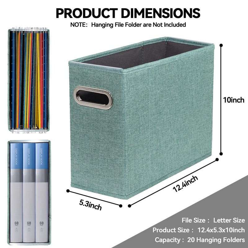 ComfortKeeper 4 Packs Letter Size File Organizer, File Folders Organizer,