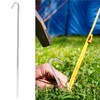 QWORK Metal Tent Stakes, 120 Pack 9-Inch Heavy Duty Camping