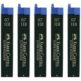 Faber-Castell Pencil Fine Lead Super Polymer, 0.7HB 5X