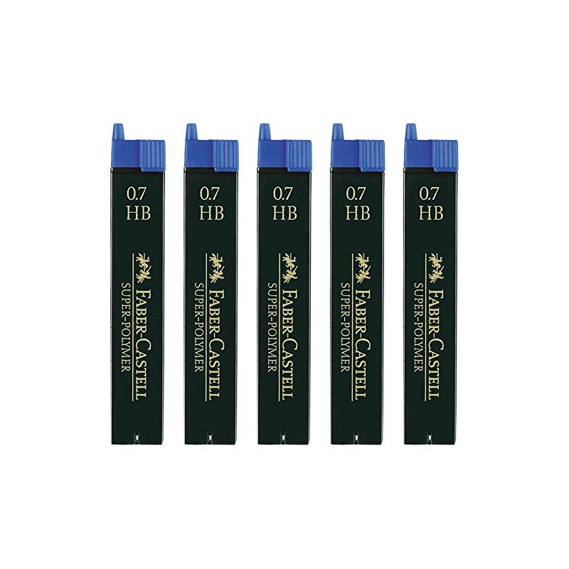 Faber-Castell Pencil Fine Lead Super Polymer, 0.7HB 5X