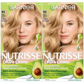 Garnier Nutrisse 93 Light Golden Blonde Permanent Hair Color 2 Pack