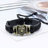 Wolf Bracelet for Men Punk Wolf Bracelet Boys Wolf Braided